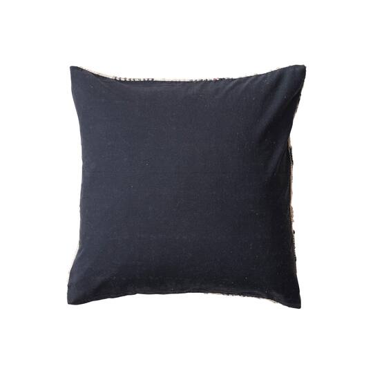 Hello Honey® 20" x 20" Brown & Tan Checkered Indoor & Outdoor Hand-Woven Fabric Pillow
